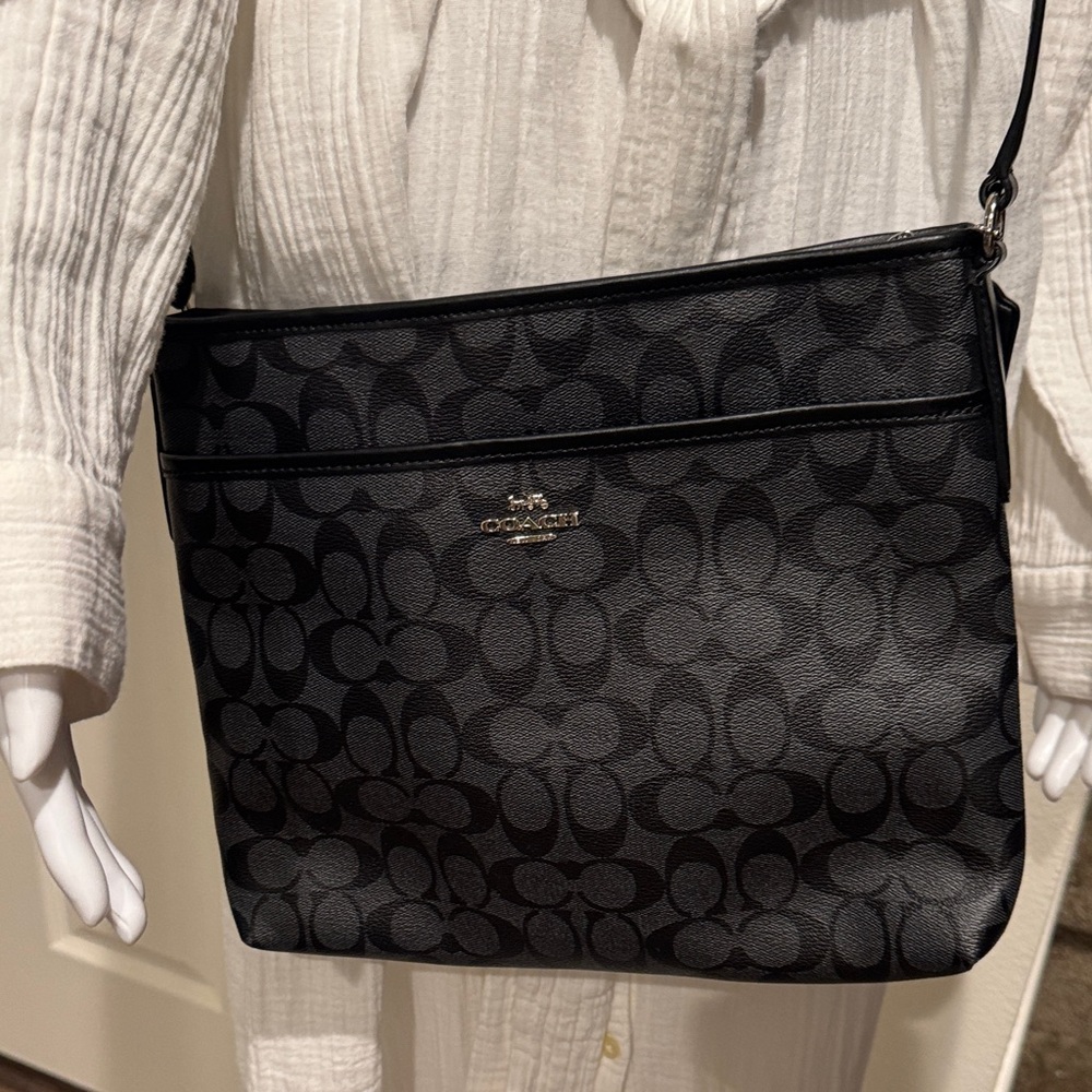 Coach Signature Black Crossbody Bag